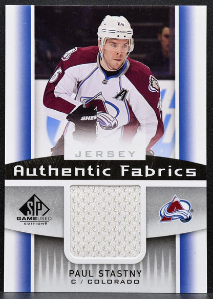 2013-14 SP Game Used Authentic Fabrics Paul Stastny AF-ST Avalanche Jersey 3995
