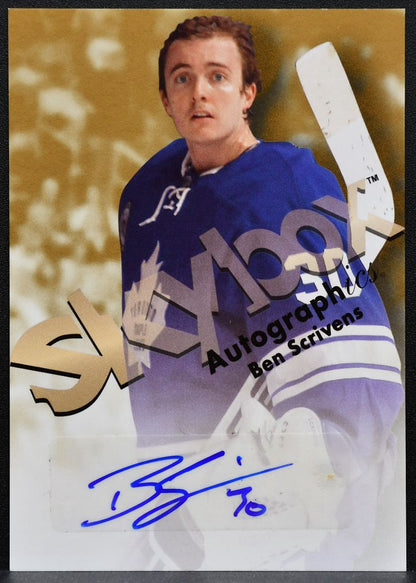 2012-13 Fleer Retro Autographics 1999 Ben Scrivens 99-BS Maple Leafs Auto 1766