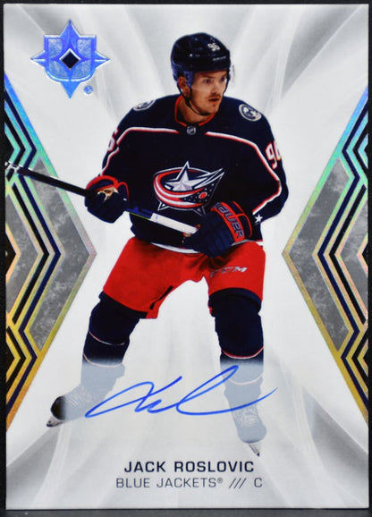 2021-22 UD Ultimate Collection Autographs Jack Roslovic Jackets Auto 5530