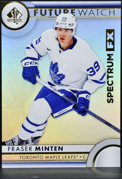2023-24 SP Authentic Future Watch Spectrum FX Fraser Minten Maple Leafs RC 6391