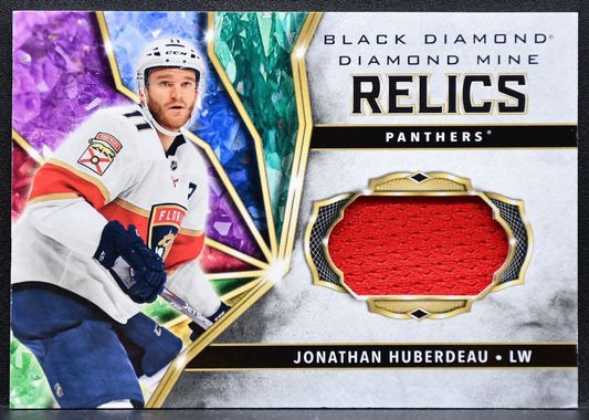 2020-21 UD Black Diamond Mine Relics Jonathan Huberdeau Panthers Jersey 0040