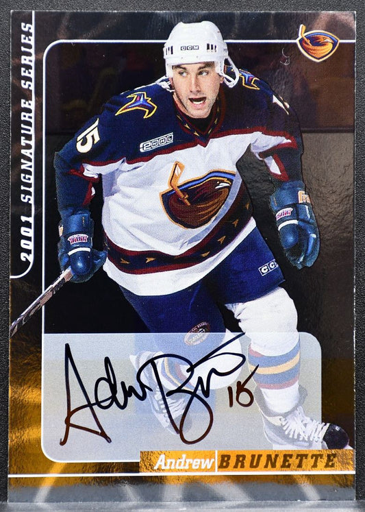 2000-01 Be a Player Signature Series Autographs Andrew Brunette Auto 0974