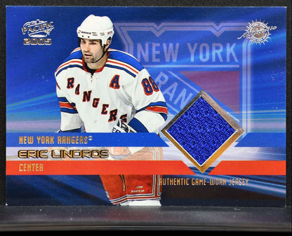 2004-05 Pacific Jerseys Eric Lindros 23 New York Rangers 100/850 Jersey 1037