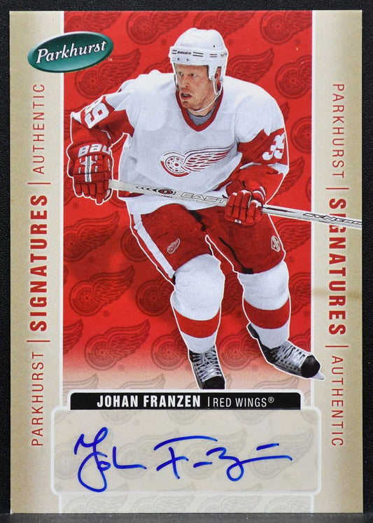 2005-06 Upper Deck Parkhurst Signatures Johan Franzer JF Red Wings Auto 1221