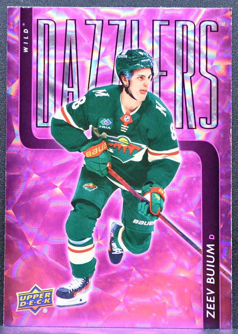 2025-26 Upper Deck Series 2 Dazzlers Pink Zeev Buium DZ-93 Wild RC 1686