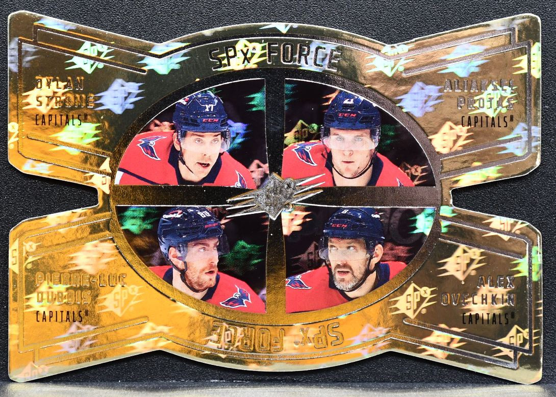 2025-26 SPx Force Strome/Protas/Dubois/Ovechkin Capitals 8037