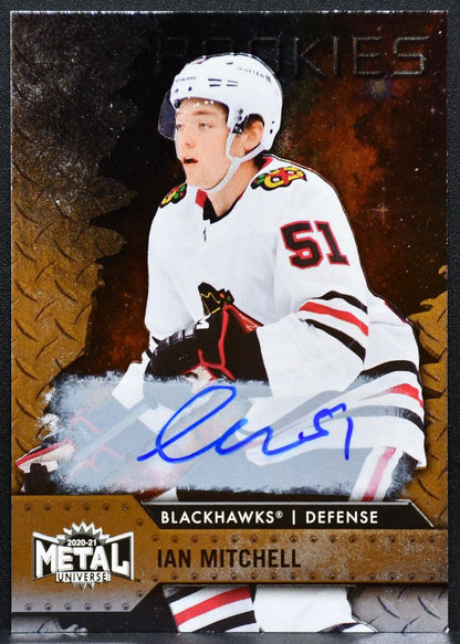 2020-21 Skybox Universe Silver Mitchell 139 Blackhawks RC Auto 064/299 2803