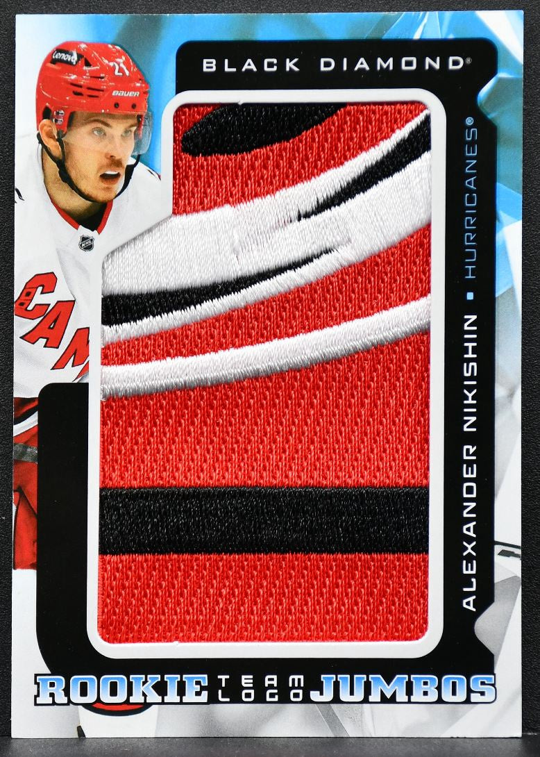 25-26 UD Black Diamond RC Team Logo Jumbos Nikishin Hurricanes RC Patch 9041