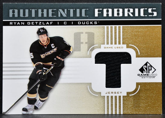 2011-12 SP Game Used Authentic Fabrics Ryan Getzlaf AF-RG Ducks Jersey 3612