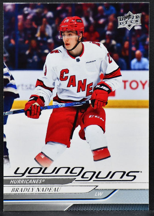2024-25 UD Series 1 Young Guns Bradly Nadeau 208 Carolina Hurricanes RC