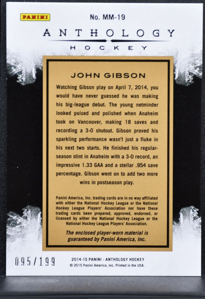 2014-15 Panini Anthology Massive Materials Gibson 095/199 Jersey 6881