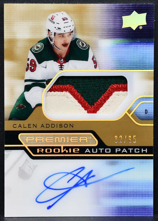 2021-22 UD Premier Acetate Auto Patch Gold Addison AR-CA RC Auto Patch 2675