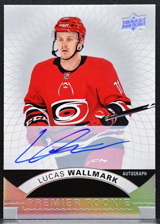 2017-18 UD Premier Base Rookie Auto Silver Spectrum Lucas Wallmark Auto 1146