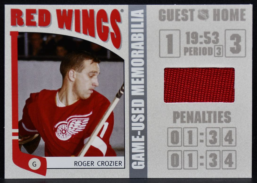2004-05 ITG Franchises US West Memorabilia Crozier WSM-02 Red Wings Jersey 3480
