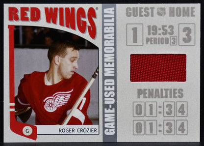 2004-05 ITG Franchises US West Memorabilia Crozier WSM-02 Red Wings Jersey 3480