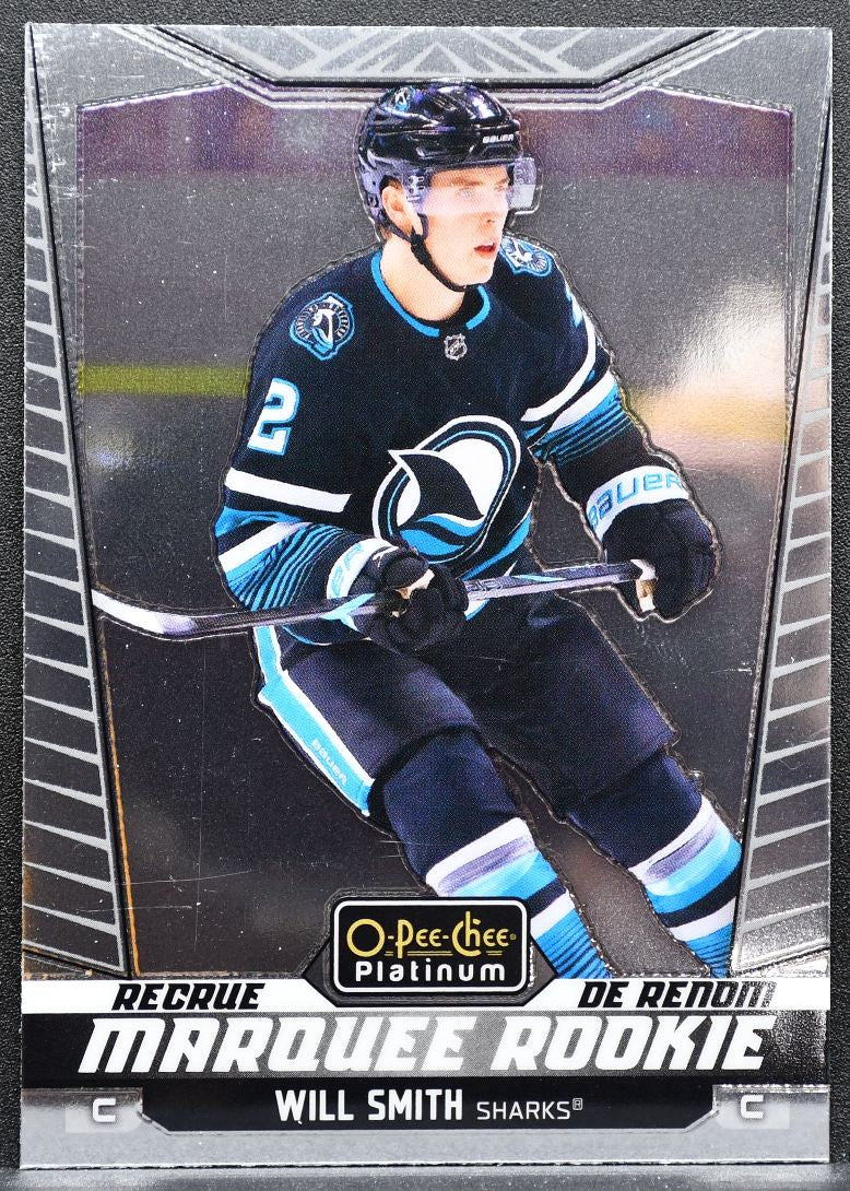 2024-25 O-Pee-Chee Platinum Marquee Rookie Will Smith 278 Sharks RC 9362