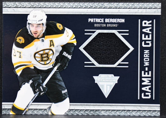 2011-12 Panini Titanium Game-Worn Gear Patrice Bergeron 37 Jersey 1458