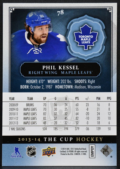 2013-14 Upper Deck The Cup Phil Kessel 78 Toronto Maple Leafs 167/249 6163