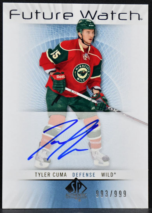 2012-13 SP Authentic Future Watch Auto Tyler Cuma 223 Minnesota AA2:AA375999