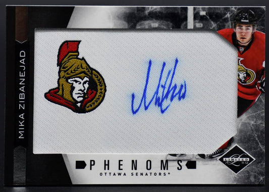 Carte Panini Limited Phenoms Mika Zibanejad 221 Auto 258/299 Patch 2011-12