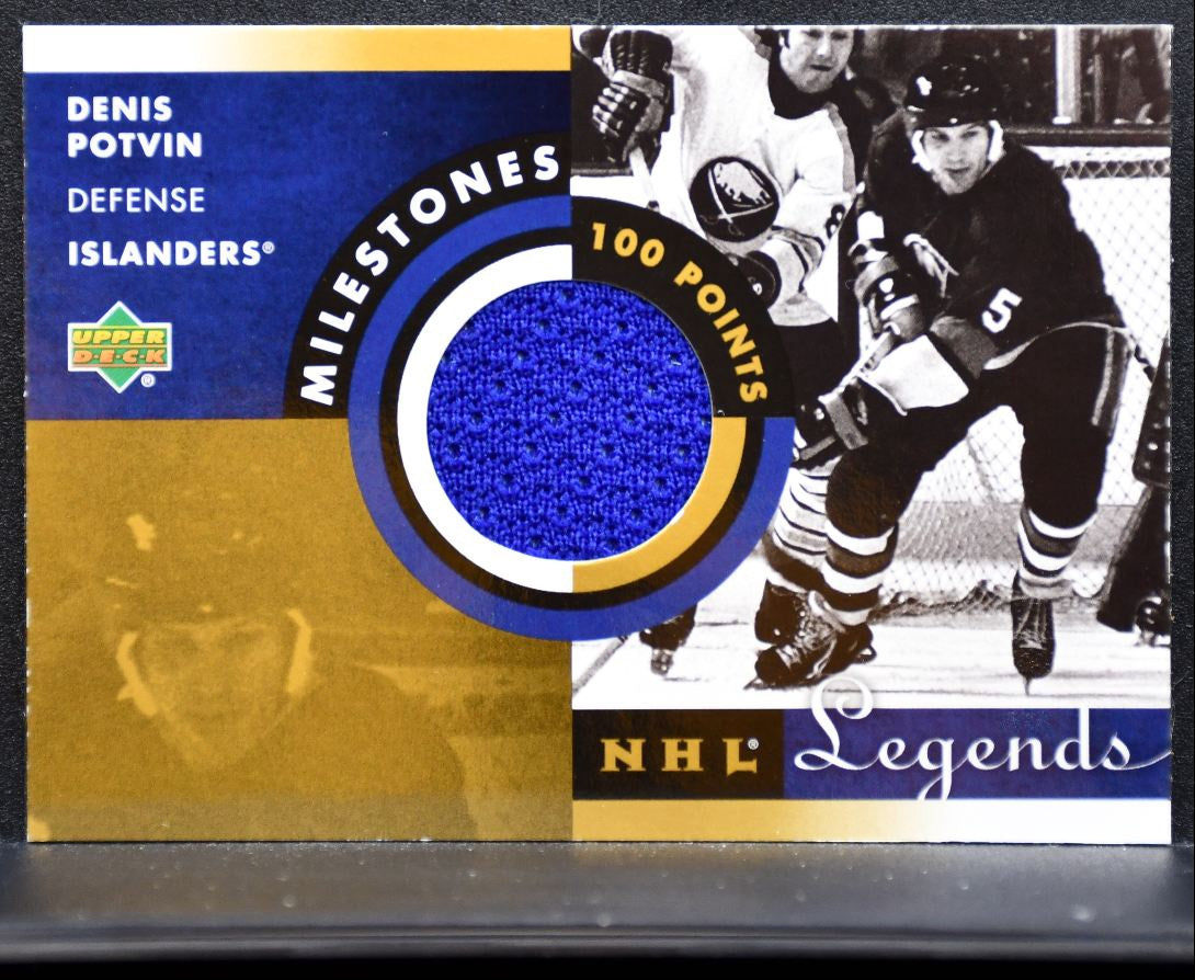 2001-02 Upper Deck Legends Milestones Denis Potvin M-DP Islanders Jersey 6231
