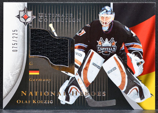 2005-06 UD Ultimate Collection National Heroes Olaf Kolzig Capitals Jersey 9815