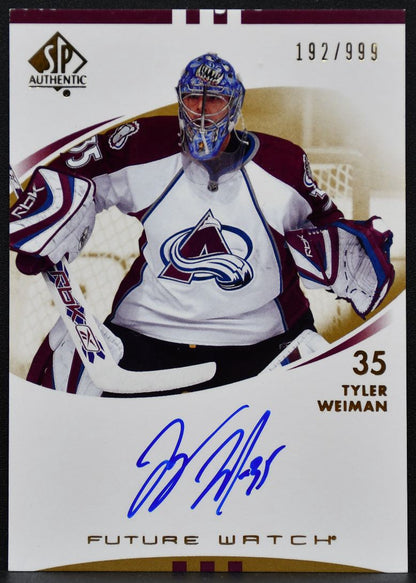 2007-08 SP Authentic Future Watch Weiman 206 Avalanche RC Auto 192/999 2131