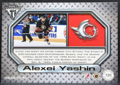 2000-01 Pacific Private Stock Titanium Game-Used Gear Alexei Yashin Jersey 1328