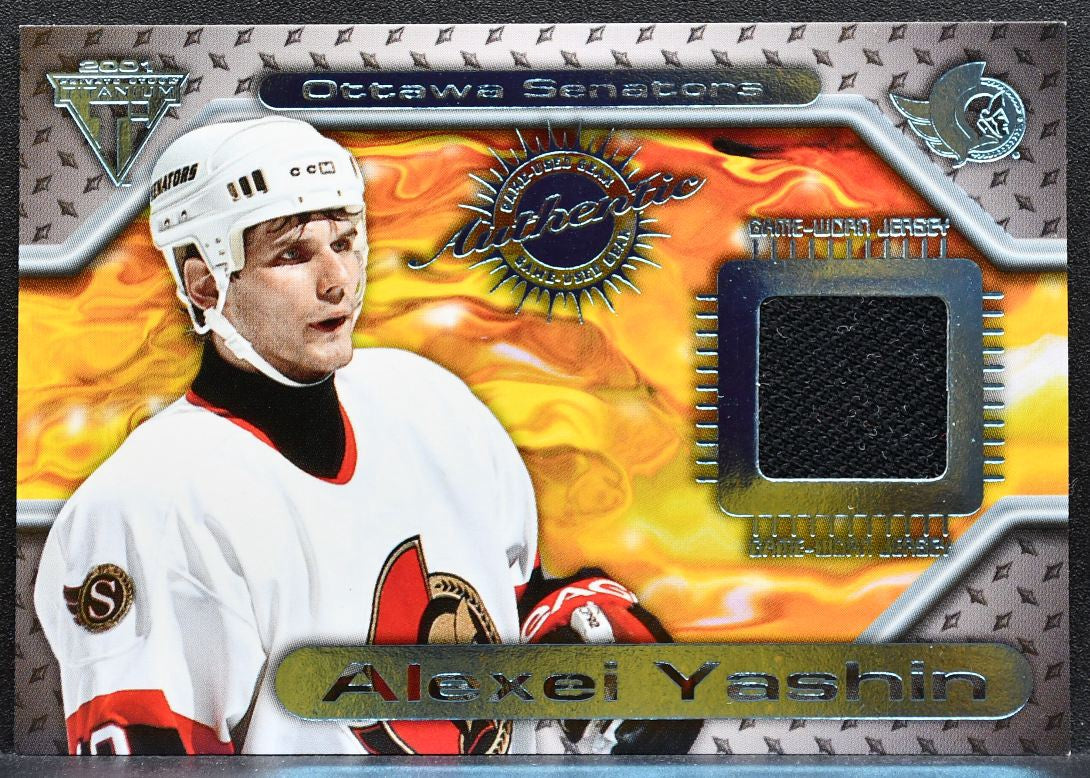 2000-01 Pacific Private Stock Titanium Game-Used Gear Alexei Yashin Jersey 1328