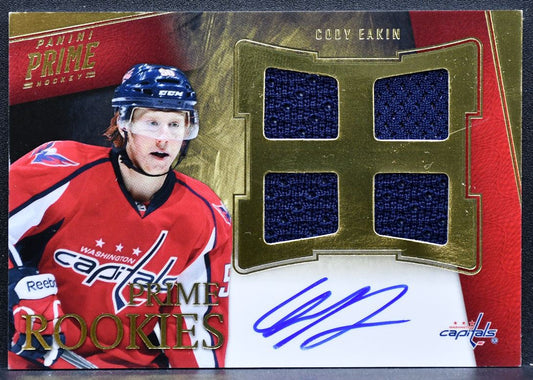2011-12 Panini Prime Rookies Auto Jersey Cody Eakin Capitals RC Auto Jersey 4589