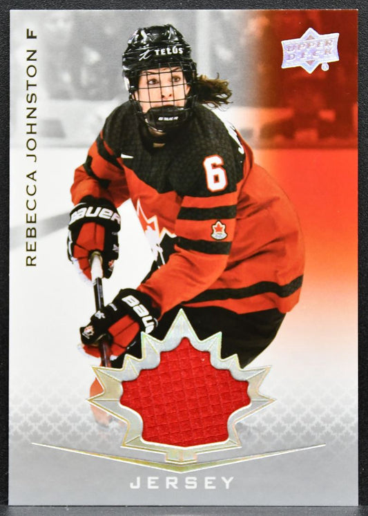 2021-22 Upper Deck Team Canada Juniors Rebecca Johnston 51 Canada Jersey 6593