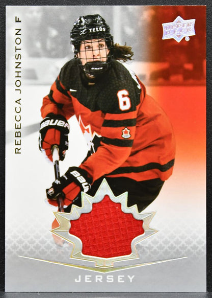 2021-22 Upper Deck Team Canada Juniors Rebecca Johnston 51 Canada Jersey 6593