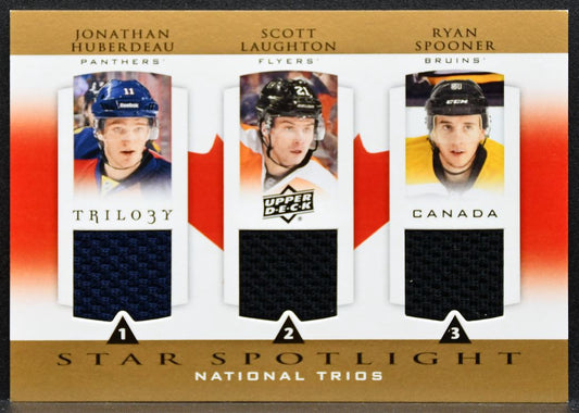 2013-14 UD Trilogy Star Spotlight Huberdeau/Laughton/Spooner RC Jersey 6500