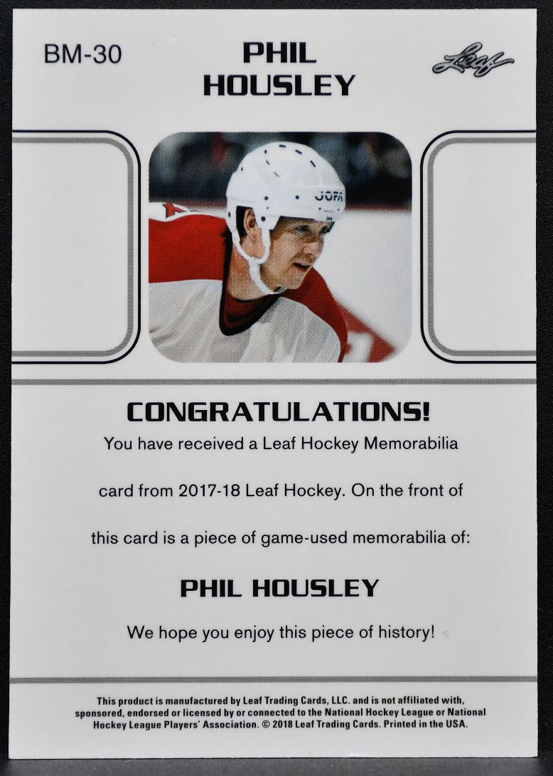 2017-18 Leaf 1990 Memorabilia Phil Housley BM-30 Jersey 2622