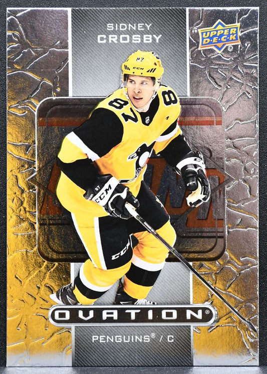 2020-21 UD Extended Series Ovation Sidney Crosby O-30 Penguins 42/50 8860
