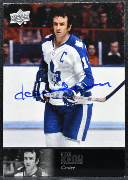 2020-21 SP Signature Edition Legends Auto Dave Keon DK Maple Leafs Auto 7399