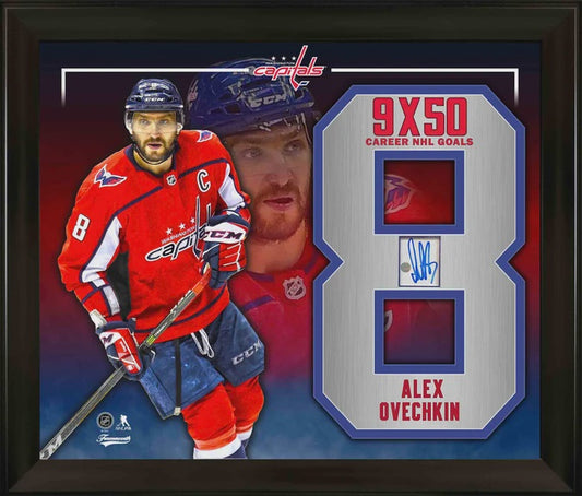 Alex Ovechkin Washington Capitals Signed PhotoGlass Frame with Embedded Signature