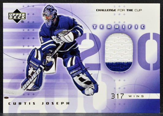 2002-03 UD Challenge for the Cup Terrific 200 Curtis Joseph Jersey 9493