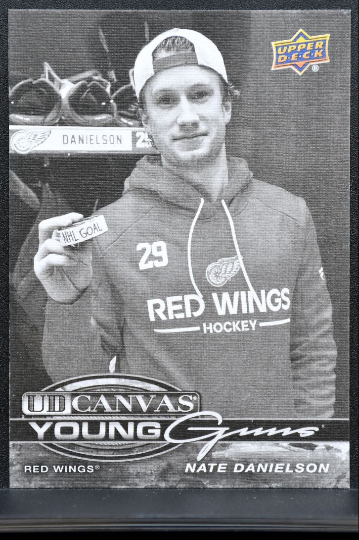 2025-26 UD Extended Series UD Canvas Young Guns Nate Danielson Red Wings RC 1105