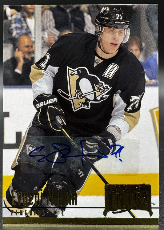 2013-14 Fleer Ultra Signatures Evgeni Malkin 71 Pittsburgh Penguins Auto