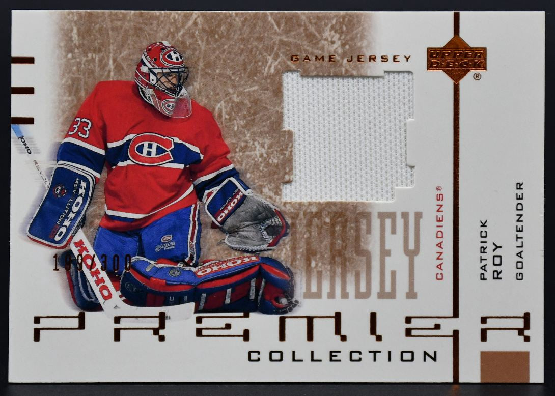 Maillot de match UD Premier Collection 2001-02 Patrick Roy B-PR 199/300