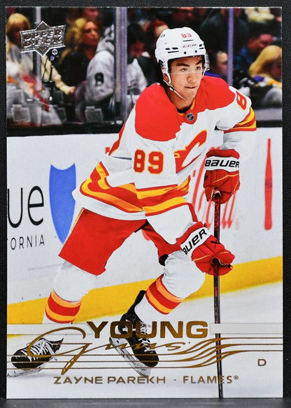 2025-26 Upper Deck Series 1 Young Guns Zayne Parekh 236 Calgary Flames RC 1846