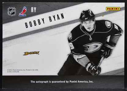 2010-11 Panini Zenith Yours Truly Bobby Ryan RY Anaheim Ducks Auto 1520