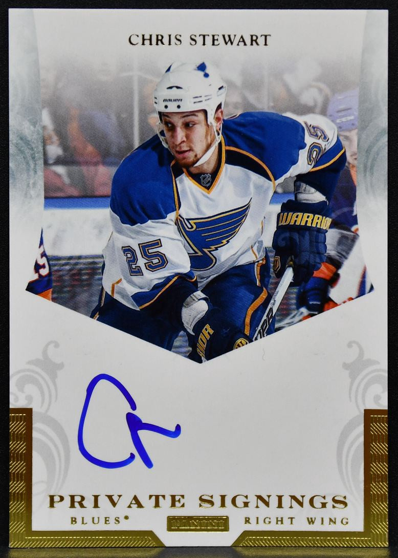 2011-12 Panini Titanium Private Signings Chris Stewart STW Blues Auto 6252