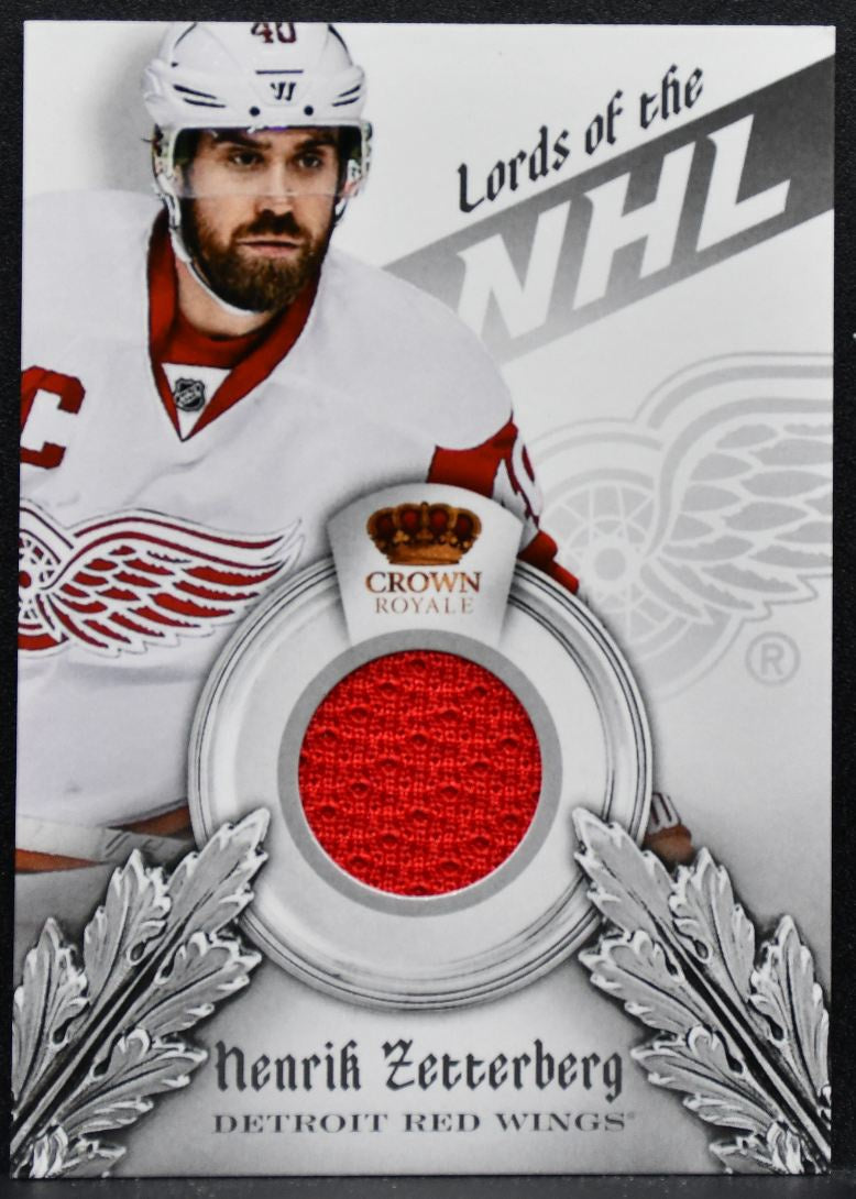 2013-14 Panini Crown Royale Lords of the NHL Materials Zetterberg Jersey 4293