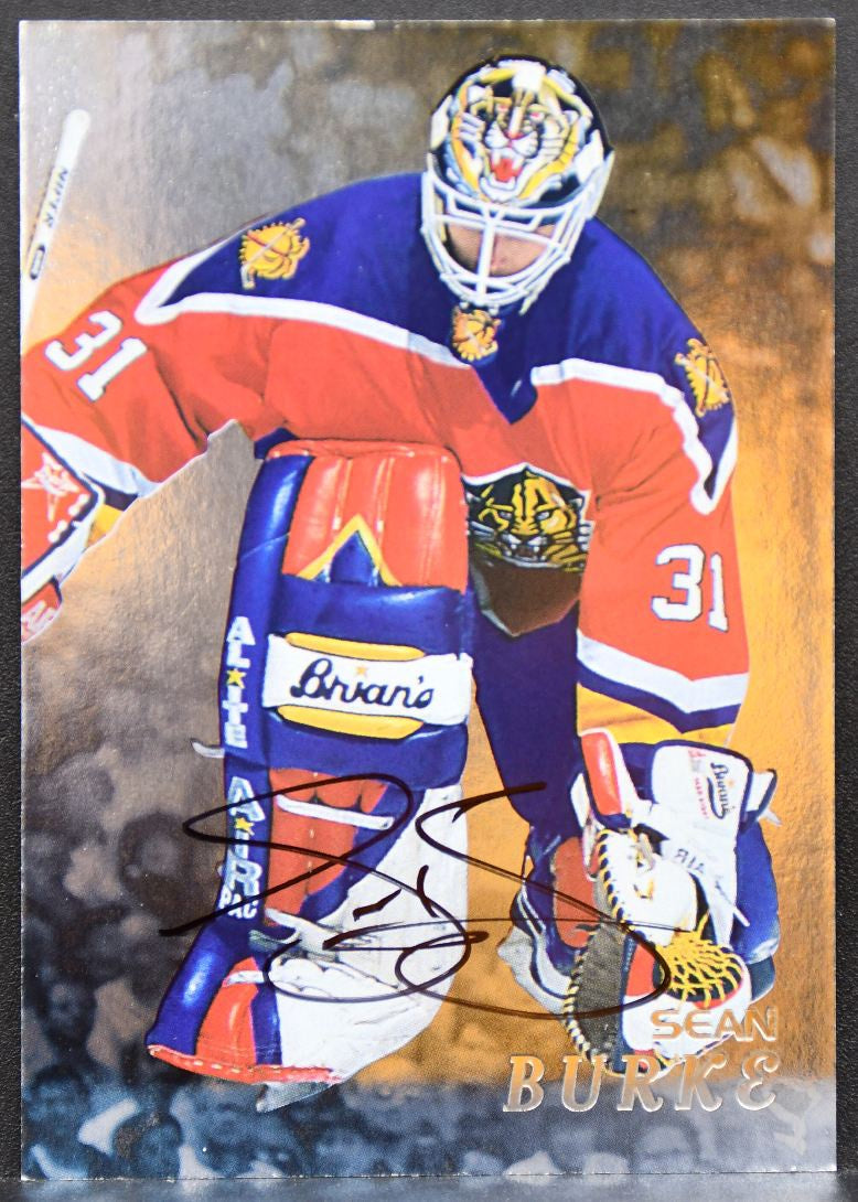 1998-99 Be a Player Autographs Sean Burke 209 Florida Panthers Auto 9390