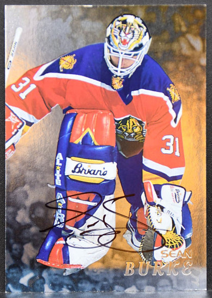 1998-99 Be a Player Autographs Sean Burke 209 Florida Panthers Auto 9390