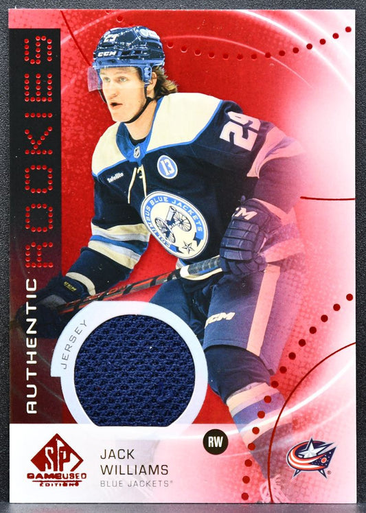 2025-26 SP Game Used Authentic Rookies Red Jack Williams RC Jersey 6326