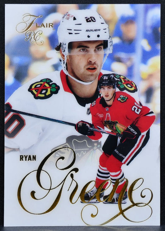 2025-26 Flair Rookie Ryan Greene 170 Chicago Blackhawks RC 9867