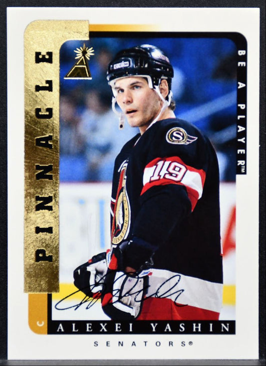 1996-97 Pinnacle Be a Player Autographs Alexei Yashin Ottawa Senators Auto 3735